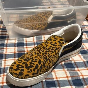 Nike Leopard Print Slip-On Shoes
